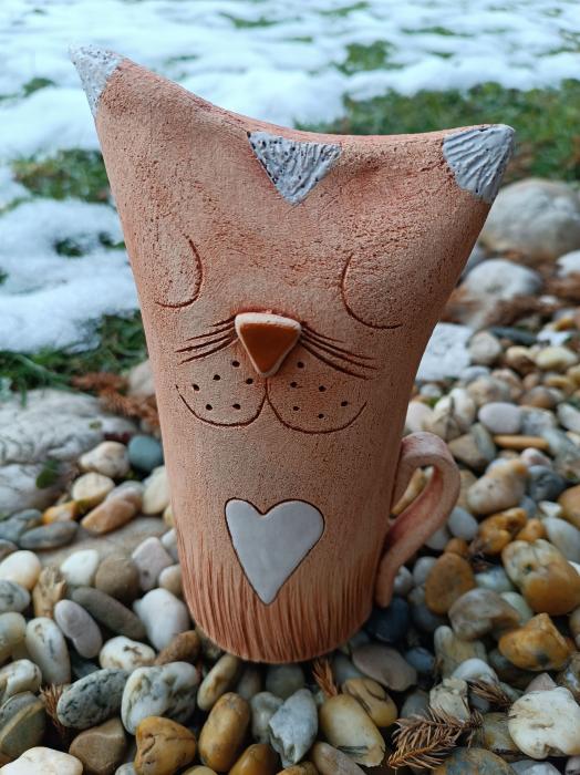 Keramická kočka interiér, exteriér.