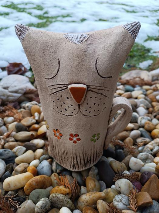 Keramická kočka interiér, exteriér.