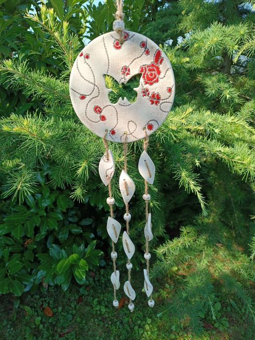 Keramická zvonkohra Lapač snů.